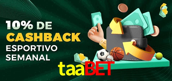 10% de bônus de cashback na taabet