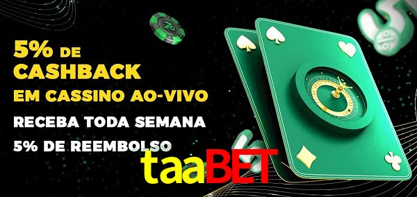 Promoções do cassino ao Vivo taabet