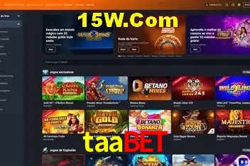 Interface moderna da plataforma taabet
